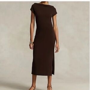 Polo Ralph Lauren Cashmere sweater dress Chocolate Brown XS